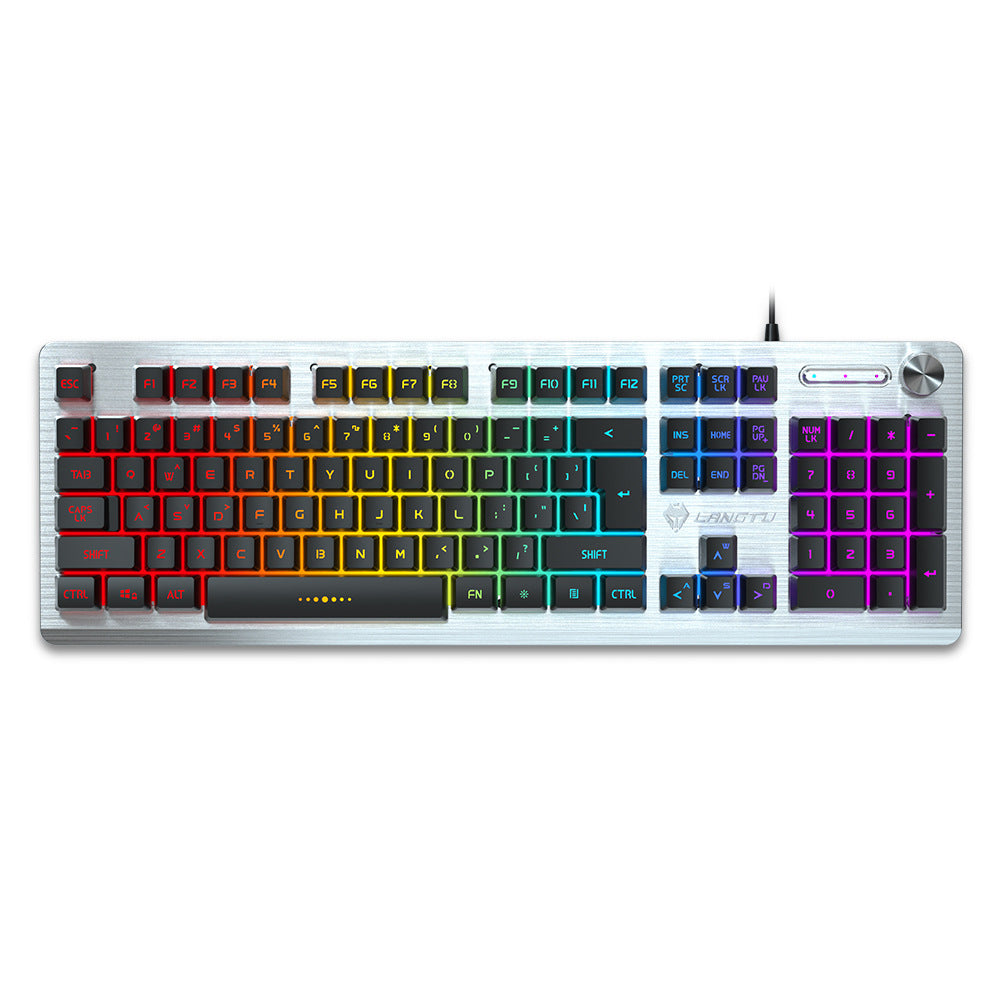 Wolftu Mechanical Gaming Keyboard -  Black, White blue, White color 