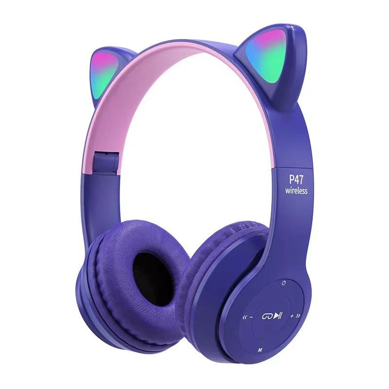 Wireless headset for girls -  P47M Black, P47M Dark Blue, P47M Gray, P47M Pink, P47M Purple, P47M Sky Blue 